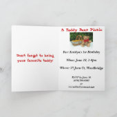 Invitation Pique-nique d'ours de nounours (Intérieur)