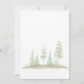 Invitation Pique-nique d'ours en peluche boisés animaux fête (Dos)