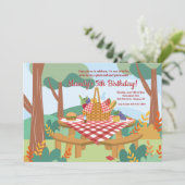 Invitation Pique-nique en plein air (Debout devant)