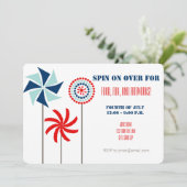 Invitation Pique-nique en roue ou soirée BBQ d'été (Debout devant)