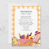 Invitation Pique-nique familial barbecue grillade grillaison (Devant)