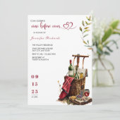 Invitation Pique-nique | Fête des mariées rustique (Debout devant)