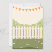 Invitation Pique-nique jardin (Dos)