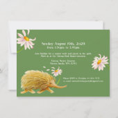 Invitation Pique-nique nature echidna 4e anniversaire invitat (Dos)