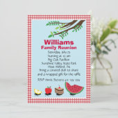 Invitation Pique-nique personnalisable de la Réunion de (Debout devant)