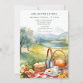 Invitation Pique-nique pittoresque Lakeside (Devant)