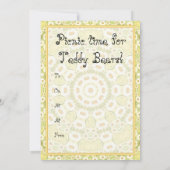 Invitation Pique-nique pour les Nounours ! (Dos)