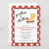 Invitation pique-nique/réunion de famille BBQ (Devant / Derrière)