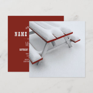 Invitation pique-nique sous la neige