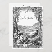 Invitation Pique-nique victorien (Devant / Derrière)