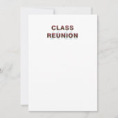 Invitation PIQUEZ la quarantième Réunion de Classr (Devant)