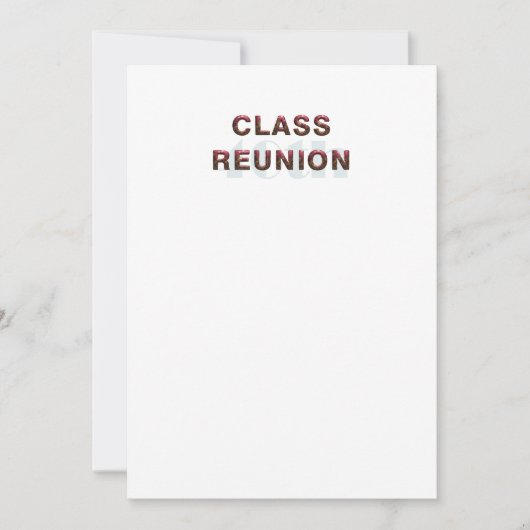 Invitation PIQUEZ la quarantième Réunion de Classr (Devant)