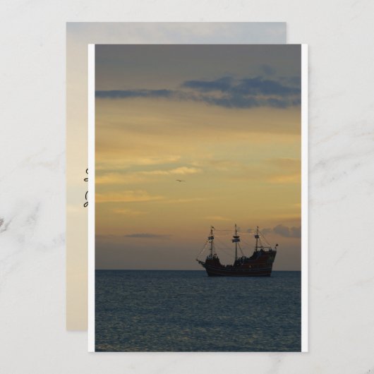 Invitation pirate (Devant / Derrière)