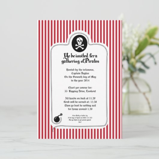 Invitation pirate (Debout devant)