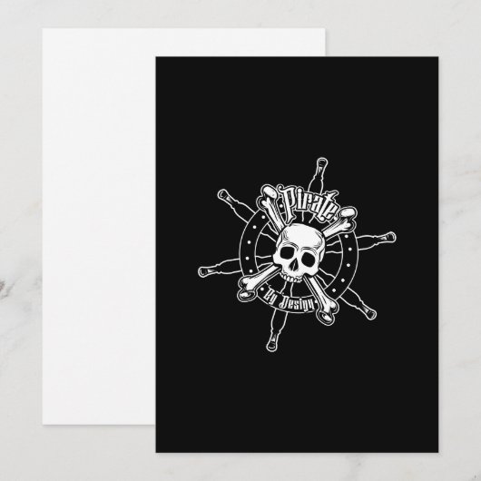 Invitation Pirate (Devant / Derrière)