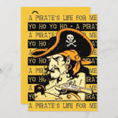 Invitation pirate (Devant / Derrière)