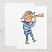 Invitation Pirate (Devant / Derrière)