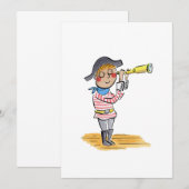 Invitation Pirate (Devant / Derrière)