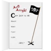 Invitation pirate à roue (Intérieur (Droit))