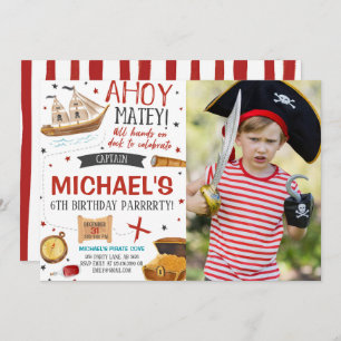 Invitation Pirate Anniversaire Photo