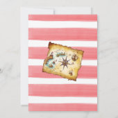 Invitation Pirate aquarelle fête d'anniversaire (Dos)