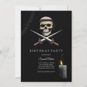 Invitation Pirate Bachelor Party - thème pirate (Devant)