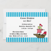 Invitation Pirate Birthday Ship Photo (Dos)