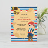 Invitation Pirate boy party (Debout devant)
