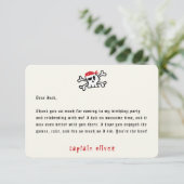 Invitation Pirate Capitaine Anniversaire de enfant de crâne C (Debout devant)