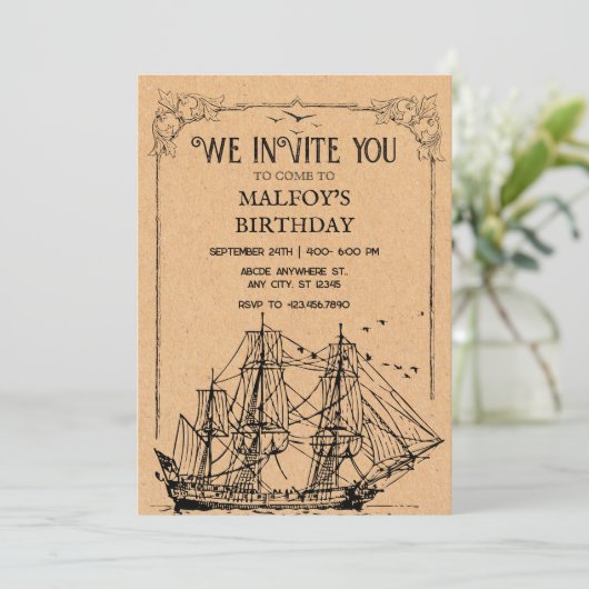 Invitation Pirate de collection  (Debout devant)