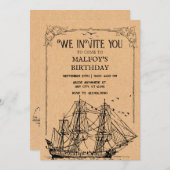 Invitation Pirate de collection  (Devant / Derrière)