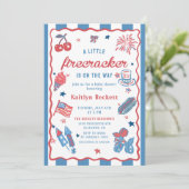 Invitation Pirate En Chemin ! baby shower 4 juillet (Debout devant)
