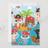 Invitation Pirate Fête pour Bébé (Dos)