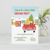 Invitation Pirate Girl Treasure Map Amusant Anniversaire Fête (Debout devant)