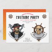 Invitation Pirate Halloween Costume Party Adulte (Devant / Derrière)