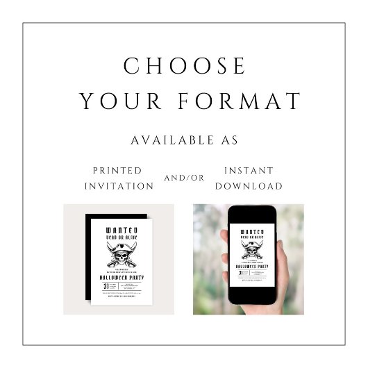 Invitation Pirate Halloween Party