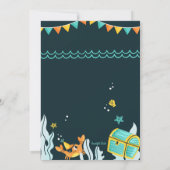 Invitation Pirate Juvenile fête d'anniversaire (Dos)