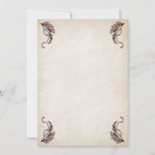 Invitation Pirate Treasure Mariage (Dos)