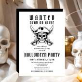 Invitation Pirate vintage Halloween Party