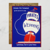 Invitation Pirates Mariage (Devant / Derrière)