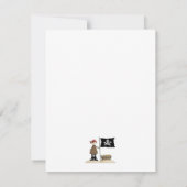 Invitation Pirates ・ Pirate, drapeau et trésor (Dos)