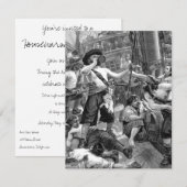 Invitation Pirates vintages, Amusante Fête du Ménage (Devant / Derrière)