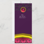 INVITATION PIRRE FIN MONOGRAMME DAMASK (Dos)