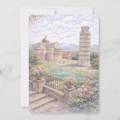 Invitation Pisa Italian Themed Bridal Shower (Dos)