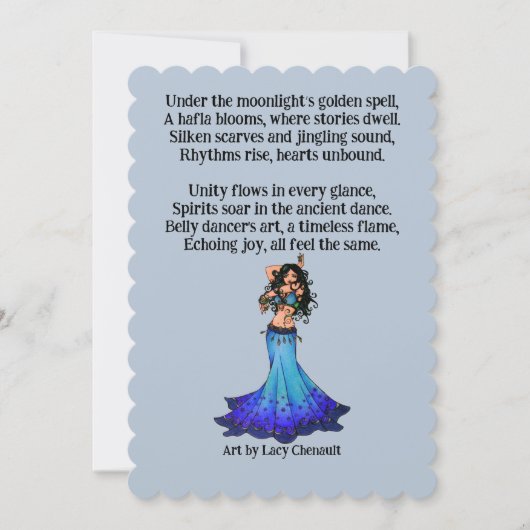 Invitation Pisces Belly Dancer (Devant)