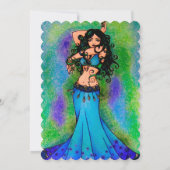 Invitation Pisces Belly Dancer (Dos)