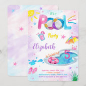 Invitation Piscine (Devant / Derrière)