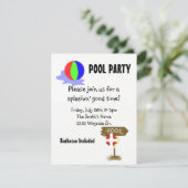 Invitation Piscine (Debout devant)