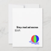 Invitation Piscine (Dos)