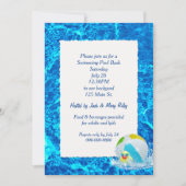 Invitation Piscine (Devant)